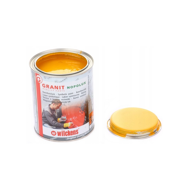 Paint yellow varnish Lad Volvo excavator 1l granite