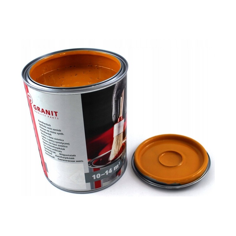 Paint yellow varnish Lad Liebherr excavator 1l granite