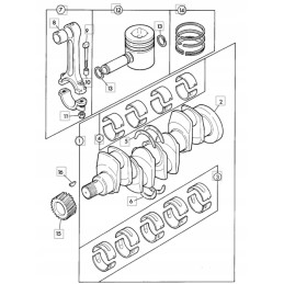 Set of piston rings JCB Kop lad 02 201804