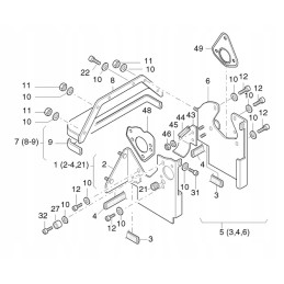 Hatz 1d81 1d90 filter housing gasket 04125700