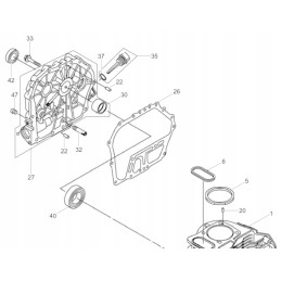 Yanmar l60 l70 cover gasket 114350 01412