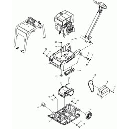 Wacker dpu3050 dpu2550 V-belt 0125933