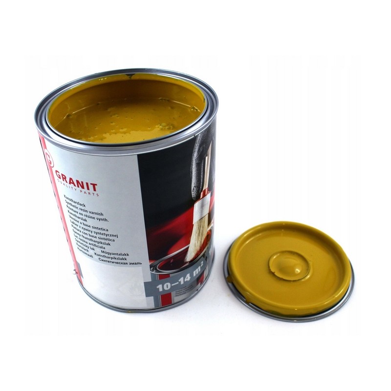 Paint yellow varnish lad komatsu excavator 1l granite