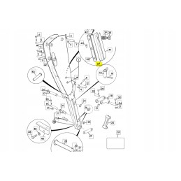 JCB 3cx 4cx cva arm extension slide, 20 mm thick
