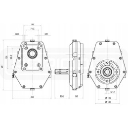 Multiplier PTO pump gear S Gr2 Rolmus