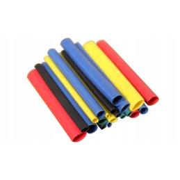 Set of 20 colored heat shrink tubes