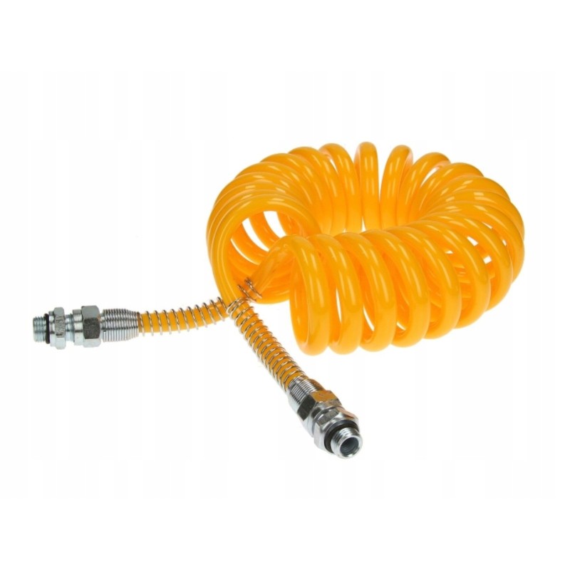 Spiral pneumatic cable m 16 yellow 4 5 m