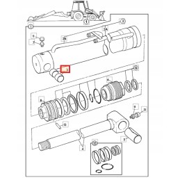 JCB lifting arm bushing 3cx 4cx 808 00309