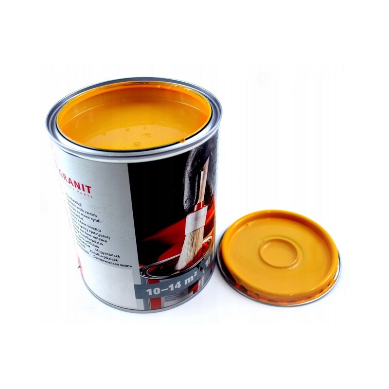 Yellow varnish paint, JCB 1L granite backhoe loader
