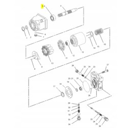 Gear box bearing for cat backhoe loader 428 original