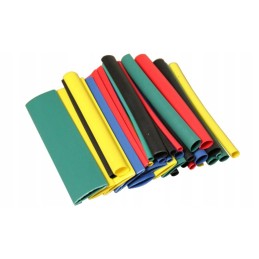 Set of 36 colored heat shrink tubes