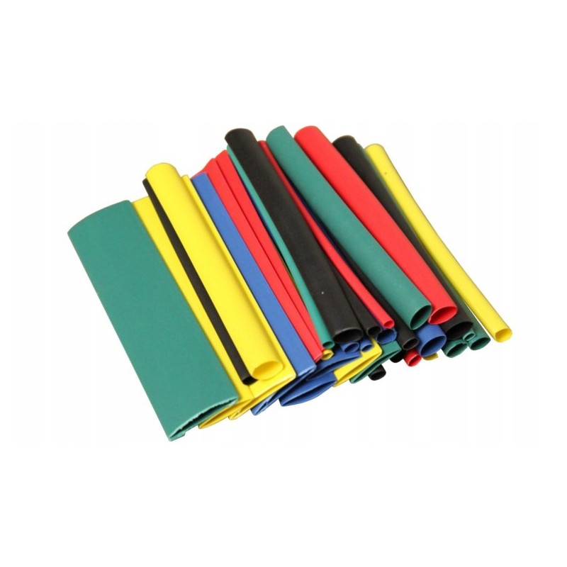 Set of 36 colored heat shrink tubes