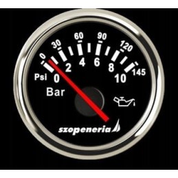 Oil pressure gauge fi 52 mm 0 10 bar black