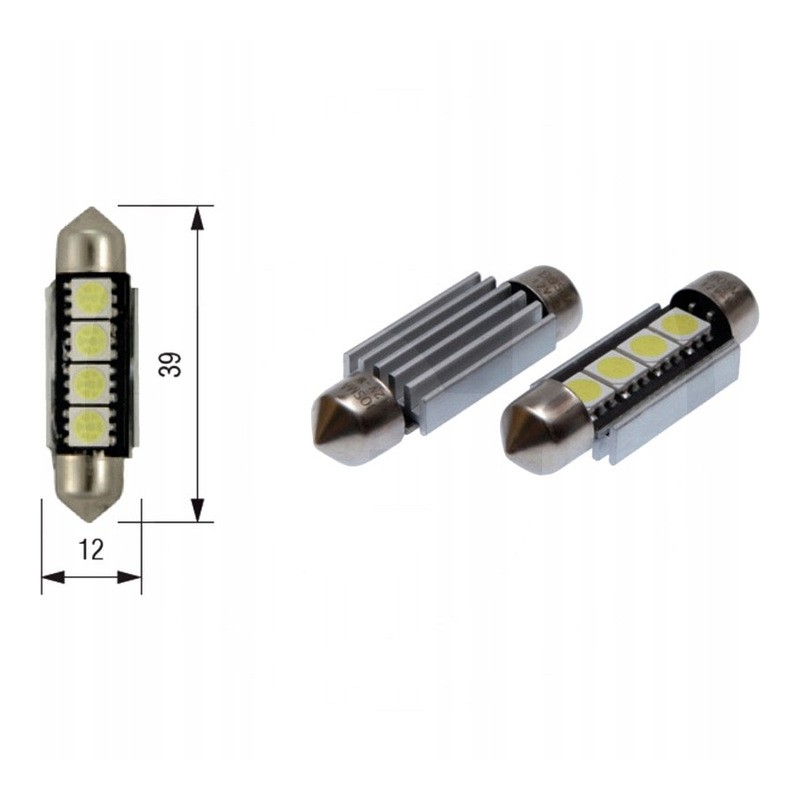 Bosma led bulb 15 x 39 12v 4xsmd 5050 led sv8 5
