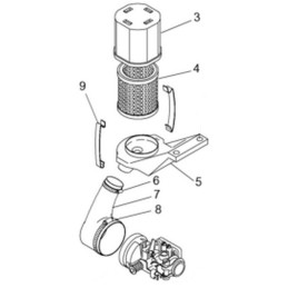 Wacker bs60 bs62 bs65 air filter 0014819