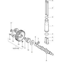 Hatz 2g30 2g40 o ring pusher cover 50208400