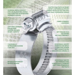 Worm clamp clamp 200 220 germa