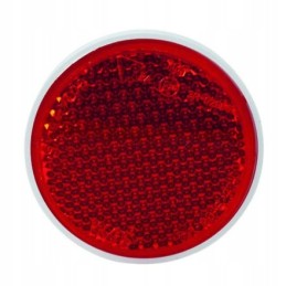 Agtech round reflector with red screw, diameter 75