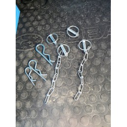 Pin, single universal clasp, 6mm