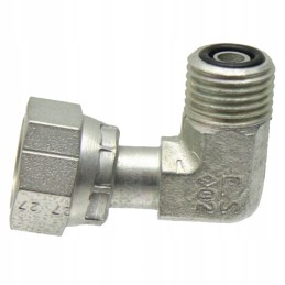 Hydraulic elbow connector 2x 13 16 orfs 620 bar