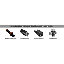 Cross shaft for articulated PTO 27 x 74 6