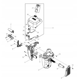 Wacker 0213536 housing, body cap bh23 bh24