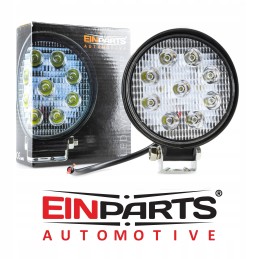 LED work halogen lamp 27w, round, 60 degrees