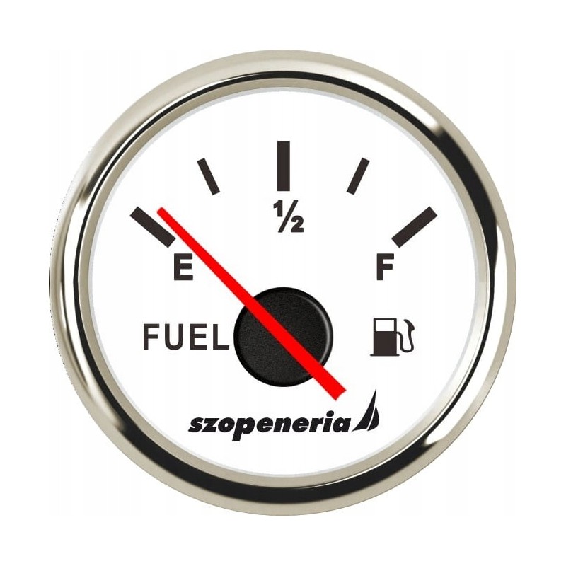 Fuel level indicator 0 190 ohm white