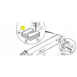 Extension slide jcb telehandlers cva 14 3 mm