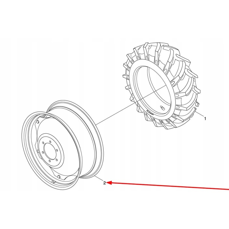 Tc02320030002k set of rims with wheel disc