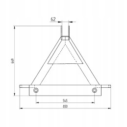 Universal bale forks with a triangle shape