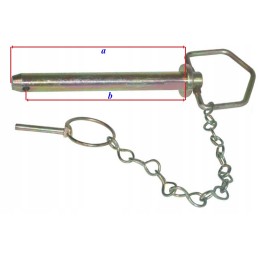 Bolt pin with handle and protection 22mm