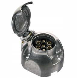 7-pole electrical socket for an aluminum trailer