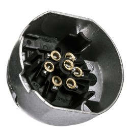 7-pole electrical socket for an aluminum trailer