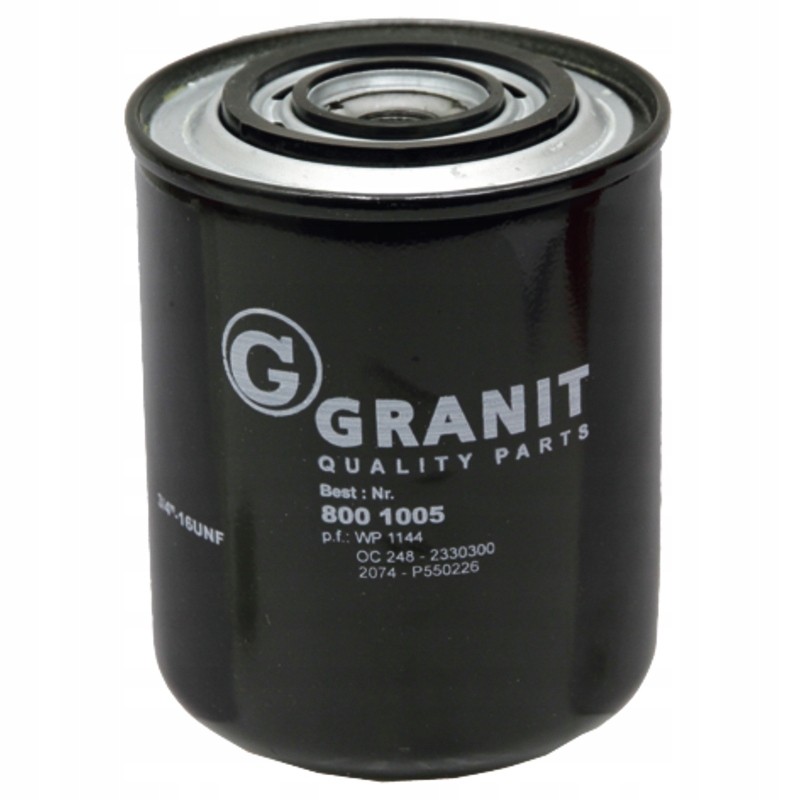 Engine oil filter 62mm 2bar granite