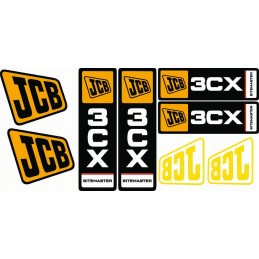 Sticker stickers set jcb 2cx 3cx 4cx set