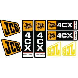 Sticker stickers set jcb 2cx 3cx 4cx set