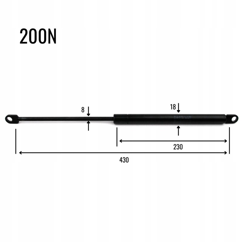 Door telescope zetor 60117932 60117932 stabilus