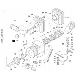 Hatz 1d41 1d50 filter housing gaskets 01449100