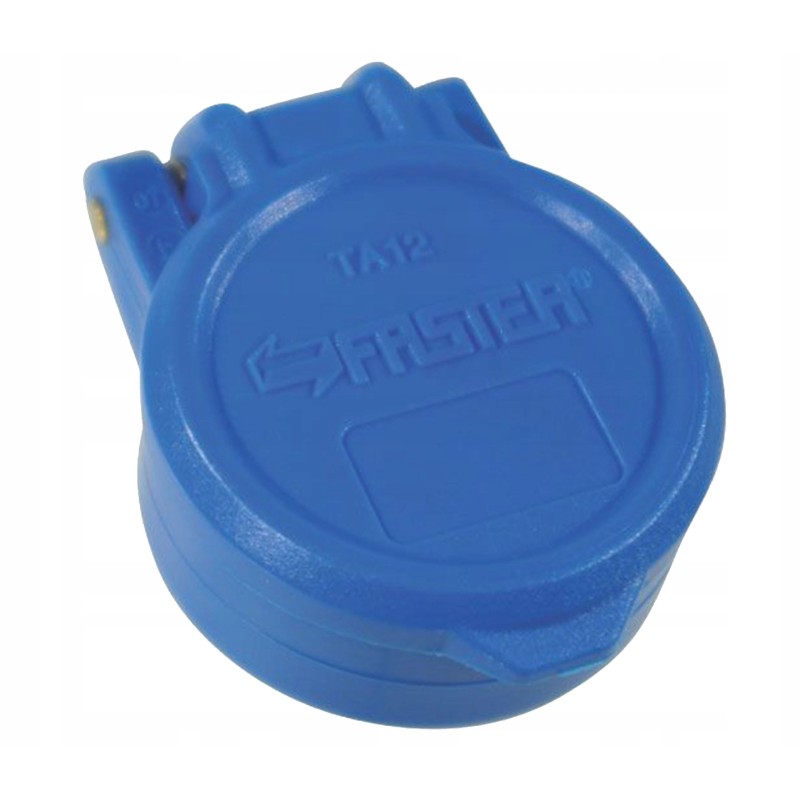 Dust cover for hydraulic socket, blue