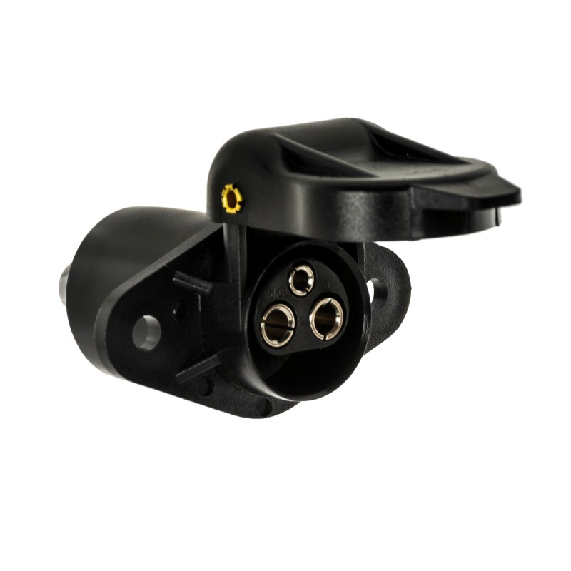 3-pin JD socket mounted on 2 holes 12 24v