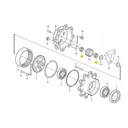 Roller bearings for Volvo backhoe loader