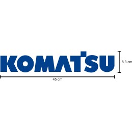 Komatsu sticker stickers, 2 pieces, 45 cm