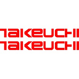 Takeuchi sticker stickers 2 pieces 45 cm