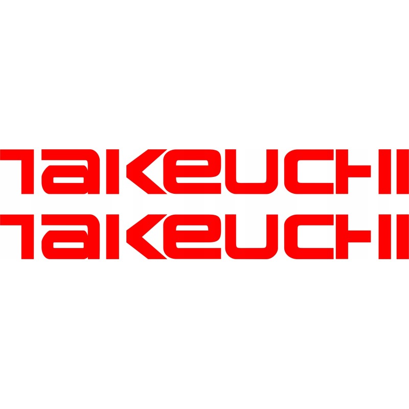 Takeuchi sticker stickers 2 pieces 45 cm