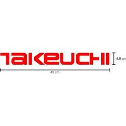 Takeuchi sticker stickers 2 pieces 45 cm