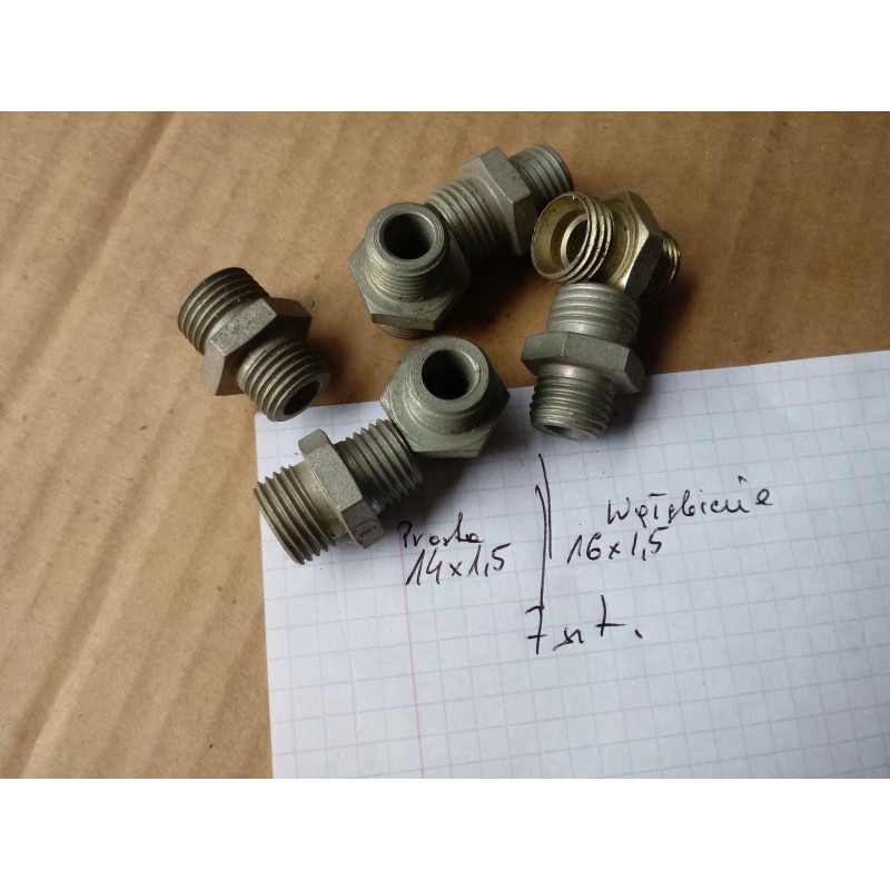 Straight hydraulic connector bb m16x1 5m14x1 5