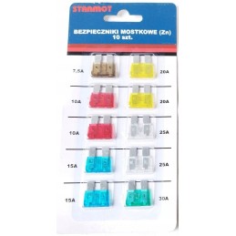 Set of 10 plate fuses