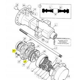 Hub bearing JCB backhoe loader CVA