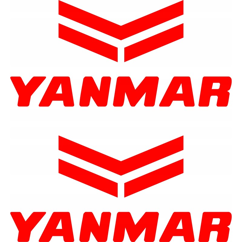 Stickers sticker Yanmar machines 2 pieces 40 cm